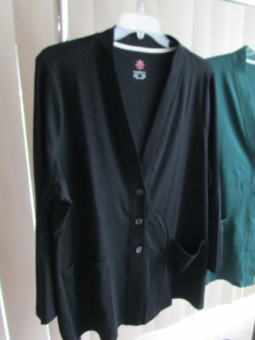 Isaac Mizrahi jersey Knit Cardigan woman 2X - black
